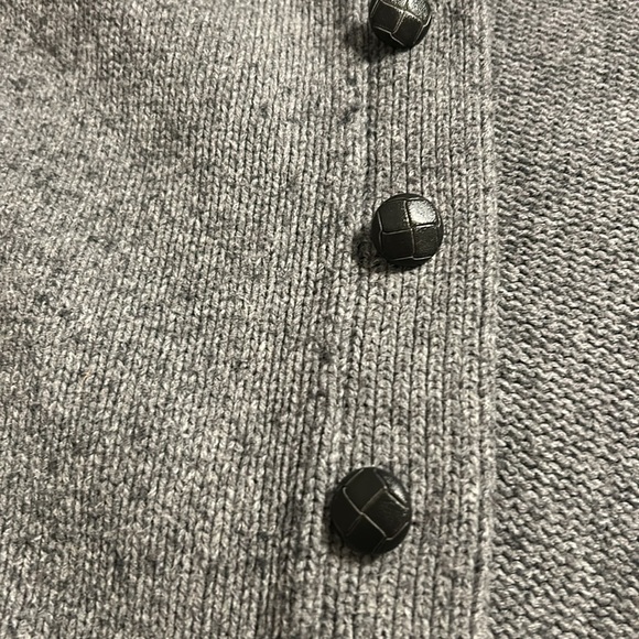 Old Navy men’s gray and white shawl collar cardigan size L - Picture 6 of 7